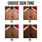 Funny Santa Belly Illusion Sweater, Ugly Christmas Party Shirt for Men