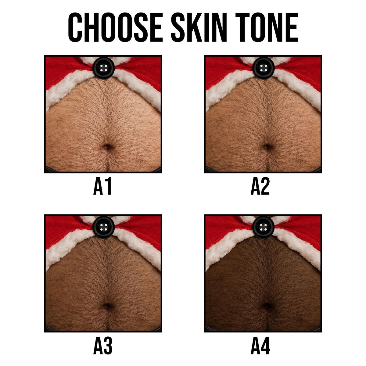 Funny Santa Belly Illusion Sweater, Ugly Christmas Party Shirt for Men