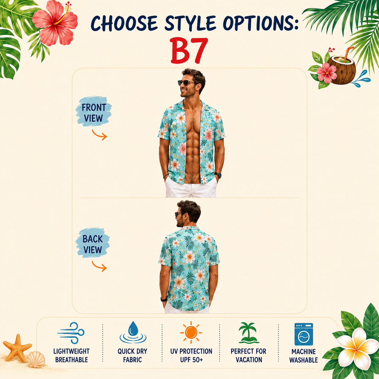 Custom Funny Muscle T-shirt for Men, Personalized Hawaiian Shirt Illusion Tee, 3D Fake Open Shirt, Summer Vacation Gag Gift for Him