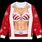 Funny Ugly Christmas Sweater, Novelty Holiday Sweatshirt, Festive Party Outfit