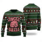 Jingle Balls Funny Christmas Sweater, Christmas Sweater Dirty Ugly Sweater, Cockmas Holiday Sweater,Merry Cockmas Sweatshirt