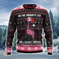 Funny Flamingo Ugly Christmas Sweater_ Custom Holiday Pullover