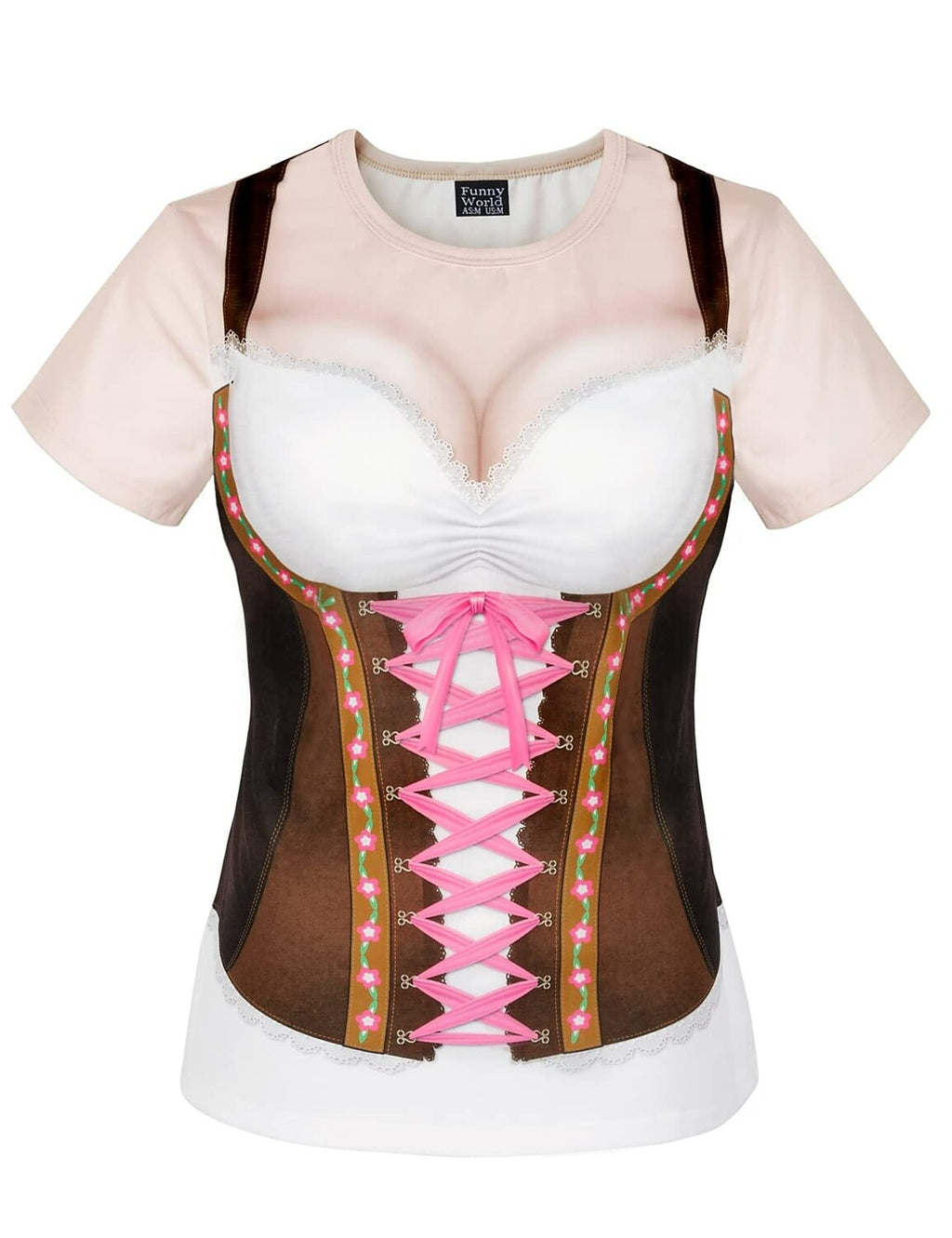 Funny Oktoberfest Beer Bavarian T-shirt Sleeve Round Neck Graphic for Women's Adults' 3D Print for Carnival Oktoberfest Beer Casual Daily Festival 2026