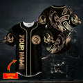 Gold Raven Viking Tattoo Custom Baseball Jersey – Skull & Viking Graphic Tees