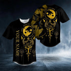 Yin Yang Wolves Viking Raven Yggdrasil Tattoo Custom Baseball Jersey – Skull & Viking Graphic Tees