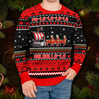 Red Falalalala Valhallala Viking Ships Viking Ugly Christmas Sweater, Skull & Viking Graphic Tees