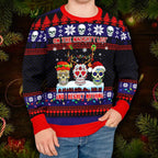 Christmas On The Naughty List Skull Ugly Christmas Sweater – Skull & Viking Graphic Tees