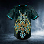 Ulfhednar King Viking Blue Tattoo Custom Baseball Jersey – Skull & Viking Graphic Tees