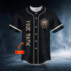 Wolves Don’t Lose Sleep Viking Custom Baseball Jersey – Skull & Viking Graphic Tees