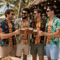 Custom Funny Muscle T Shirt for Men, Hawaiian Shirt Illusion Tee, Personalized 3D Fake Open Shirt, Too Hot to Handle
