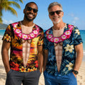Funny Muscle Body Hawaiian Shirt for Men, Tropical Floral Costume, Bachelor Party Gag Gift - Etsy Vietnam