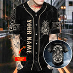 Son Of Odin Till Valhalla Viking Custom Baseball Jersey – Skull & Viking Graphic Tees
