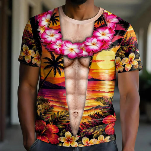 Funny Muscle Body Hawaiian Shirt for Men, Tropical Floral Costume, Bachelor Party Gag Gift - Etsy Vietnam