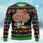 Ingle My Bells Fake Ugly Xmas Sweater for Men Women, Funny Christmas