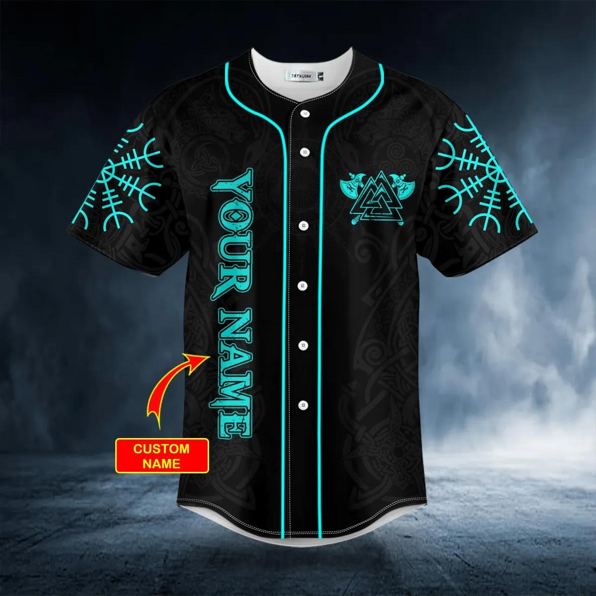 Only Trust – Someone Who Can See 3 Things In You Viking Custom Baseball Jersey – Skull & Viking Graphic Tees