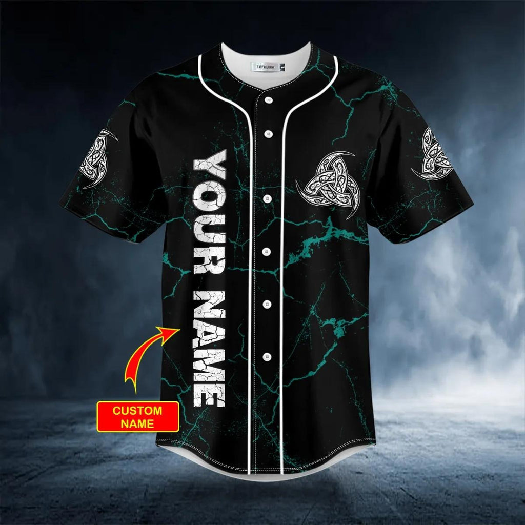 Viking Dad The Heathen The Myth The Legend Custom Baseball Jersey – Skull & Viking Graphic Tees