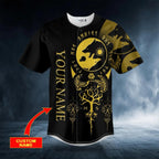 Yin Yang Wolves Viking Raven Yggdrasil Tattoo Custom Baseball Jersey – Skull & Viking Graphic Tees
