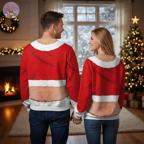 Adult Funny 3D Print Sweatshirt Xmas Gift, Unisex Ugly Christmas Sweatshirt 20256