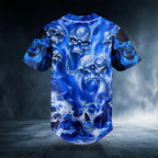 Blue Soul Eater Ghost Skull Custom Baseball Jersey – Skull & Viking Graphic Tees _ 3D All Over Print Clothing
