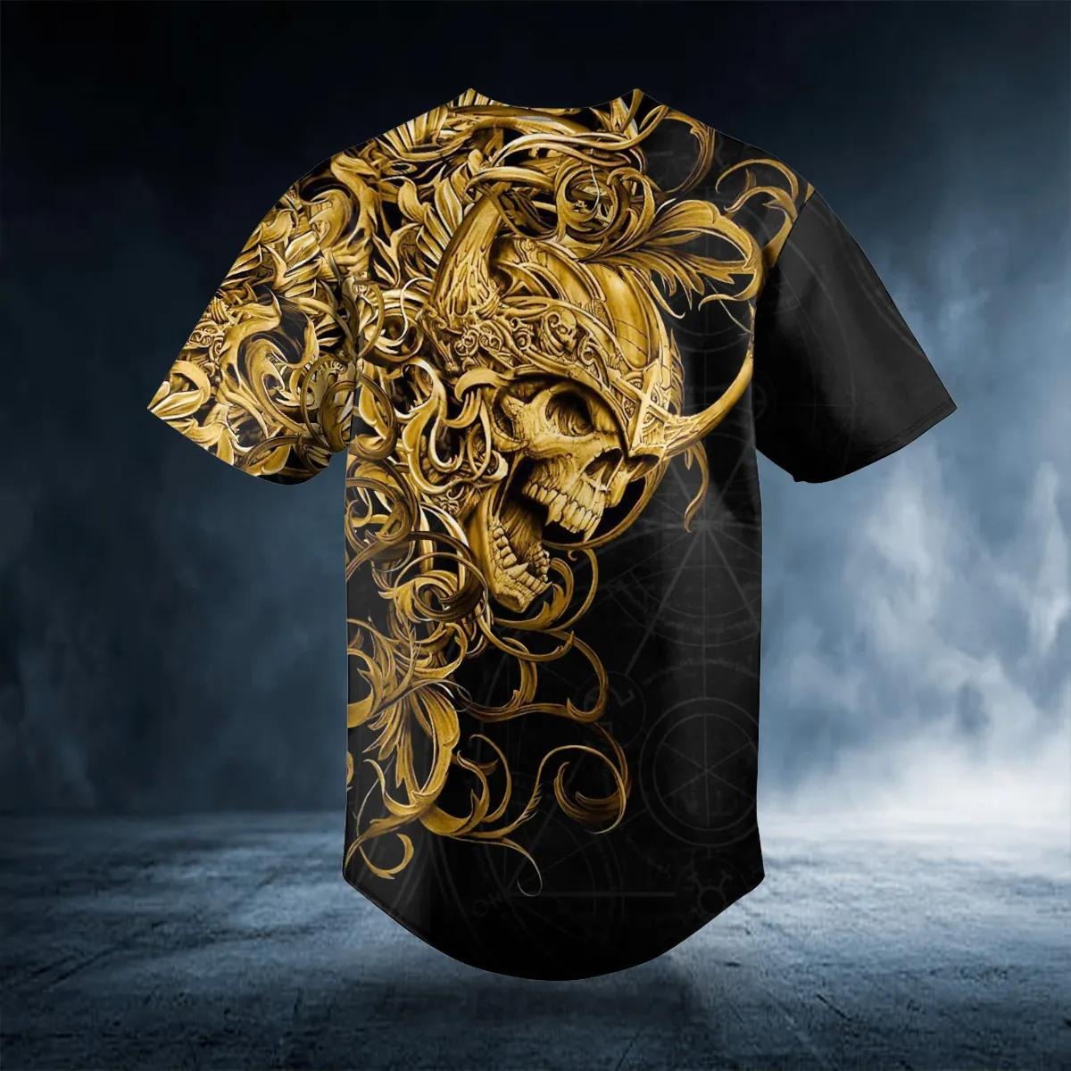 Mad King Viking Custom Baseball Jersey – Skull & Viking Graphic Tees