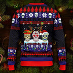Christmas On The Naughty List Skull Ugly Christmas Sweater – Skull & Viking Graphic Tees