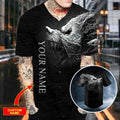 Black White Werewolf Viking Custom Baseball Jersey – Skull & Viking Graphic Tees