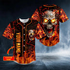 Blue Soul Eater Ghost Skull Custom Baseball Jersey – Skull & Viking Graphic Tees _ 3D All Over Print Clothing
