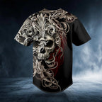 Fleur-de-lis Pattern King Viking Custom Baseball Jersey – 3D All Over Print Clothing
