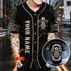 Viking Son Of Odin Valhalla Skull Custom Baseball Jersey – Skull & Viking Graphic Tees _ 3D All Over Print Clothing