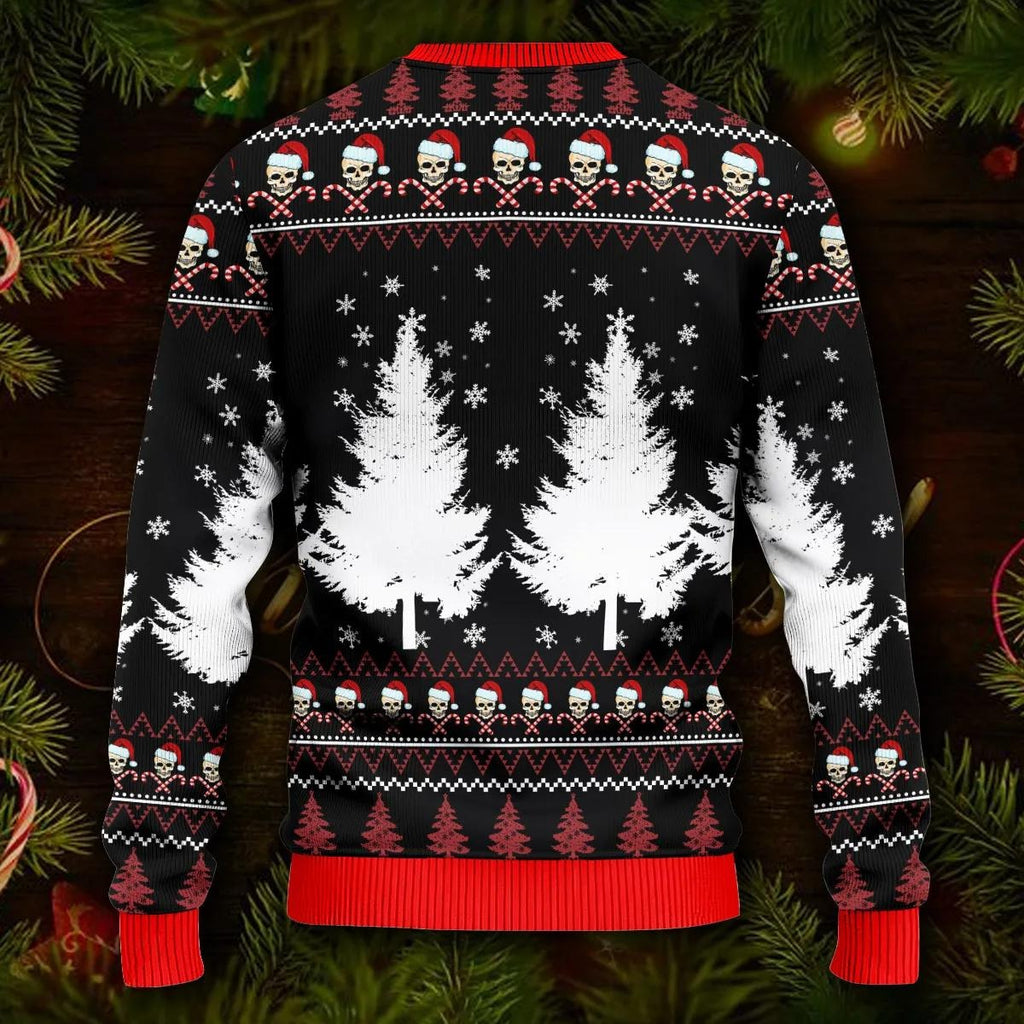 Best Skull Christmas Pattern Skull Ugly Christmas Sweater – Skull & Viking Graphic Tees