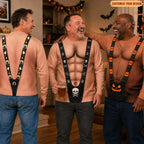 Hairy Body Swimsuit Sweater for Men, Funny Halloween Mankini Ugly Sweatshirt