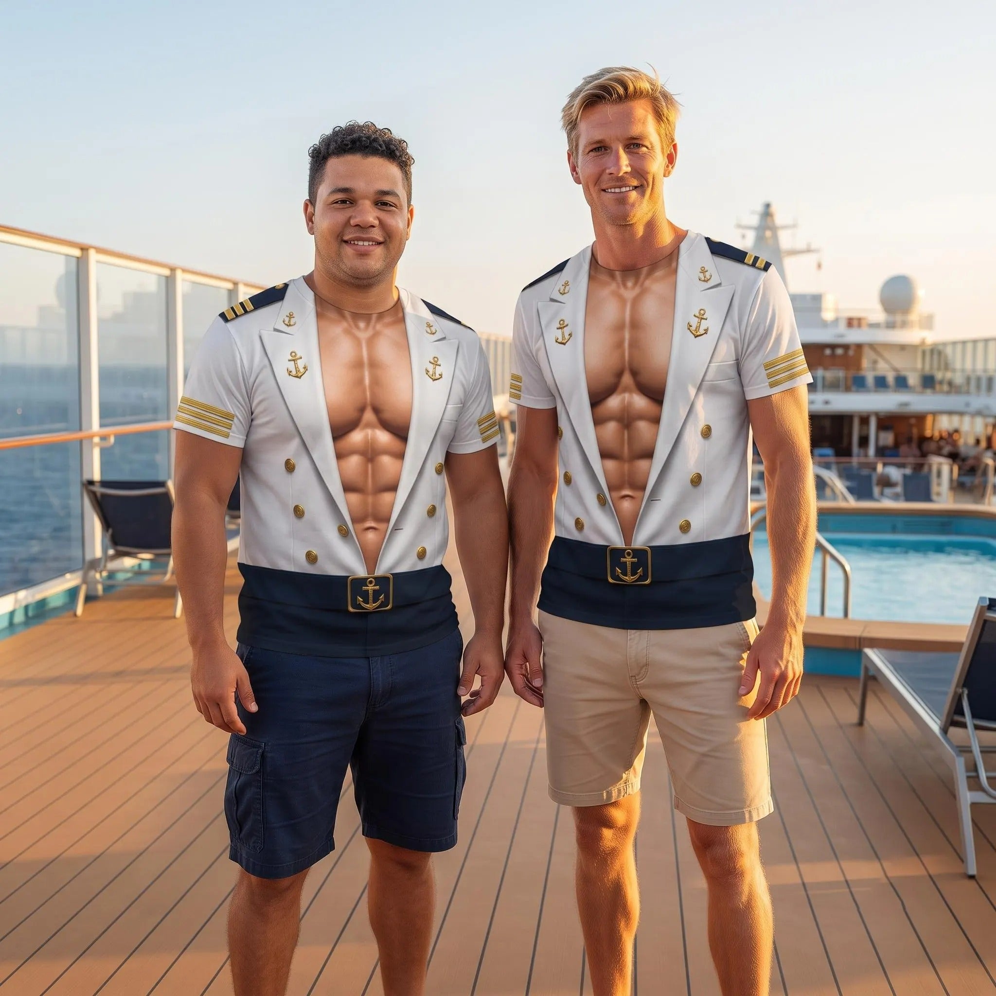 Funny Captain 3D T-shirt, Captain of Chaos All Over Print Tshirt, Personalized Summer Cruise Outfit